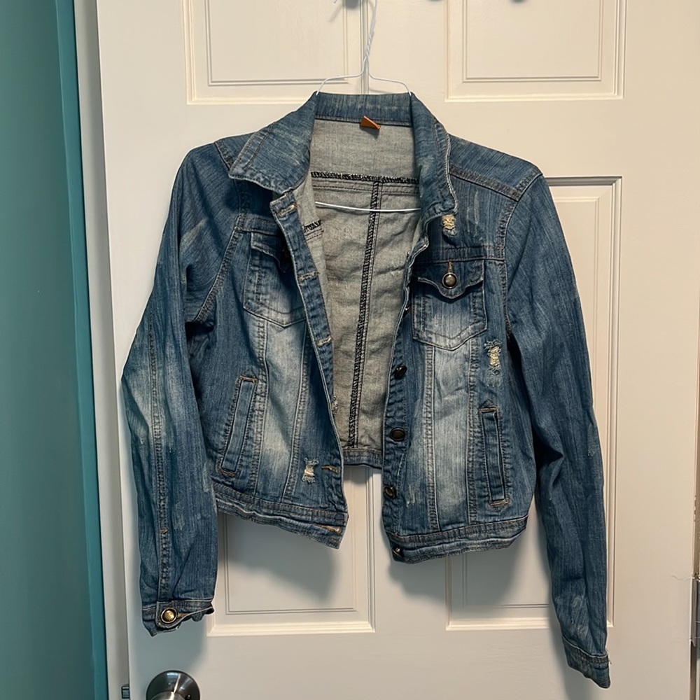 Distressed Denim Jacket